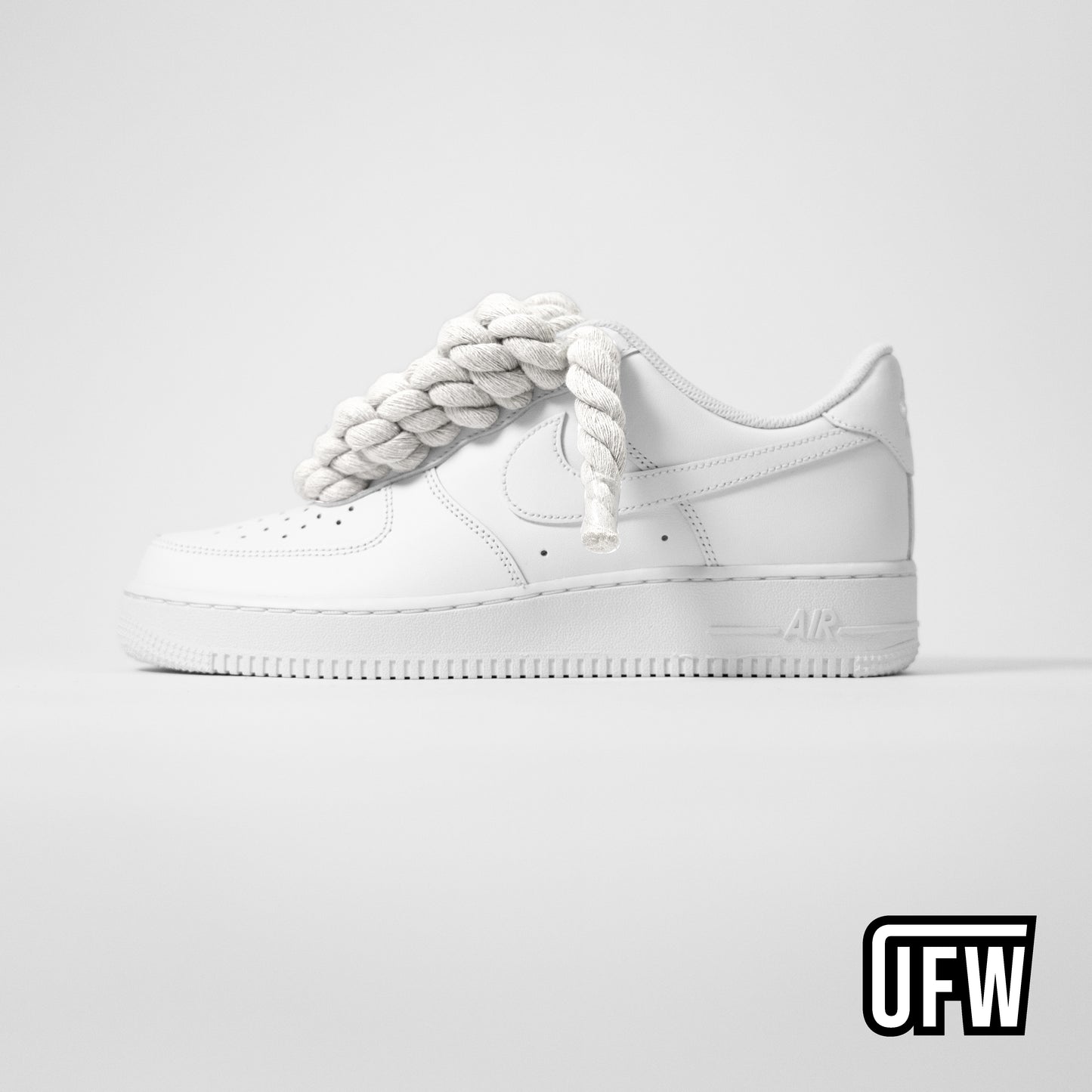Nike Air Force 1 Black Rope Laces