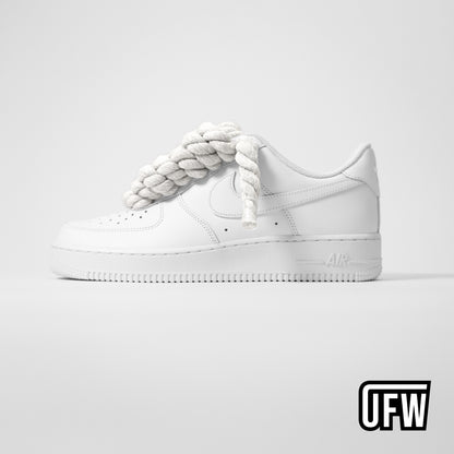 Nike Air Force 1 Black Rope Laces